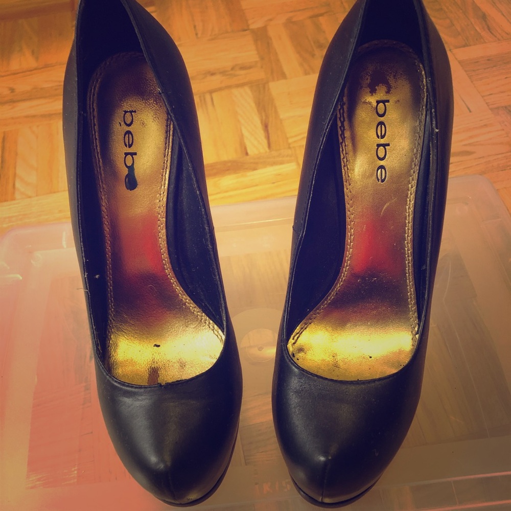 Bebe black stilettos